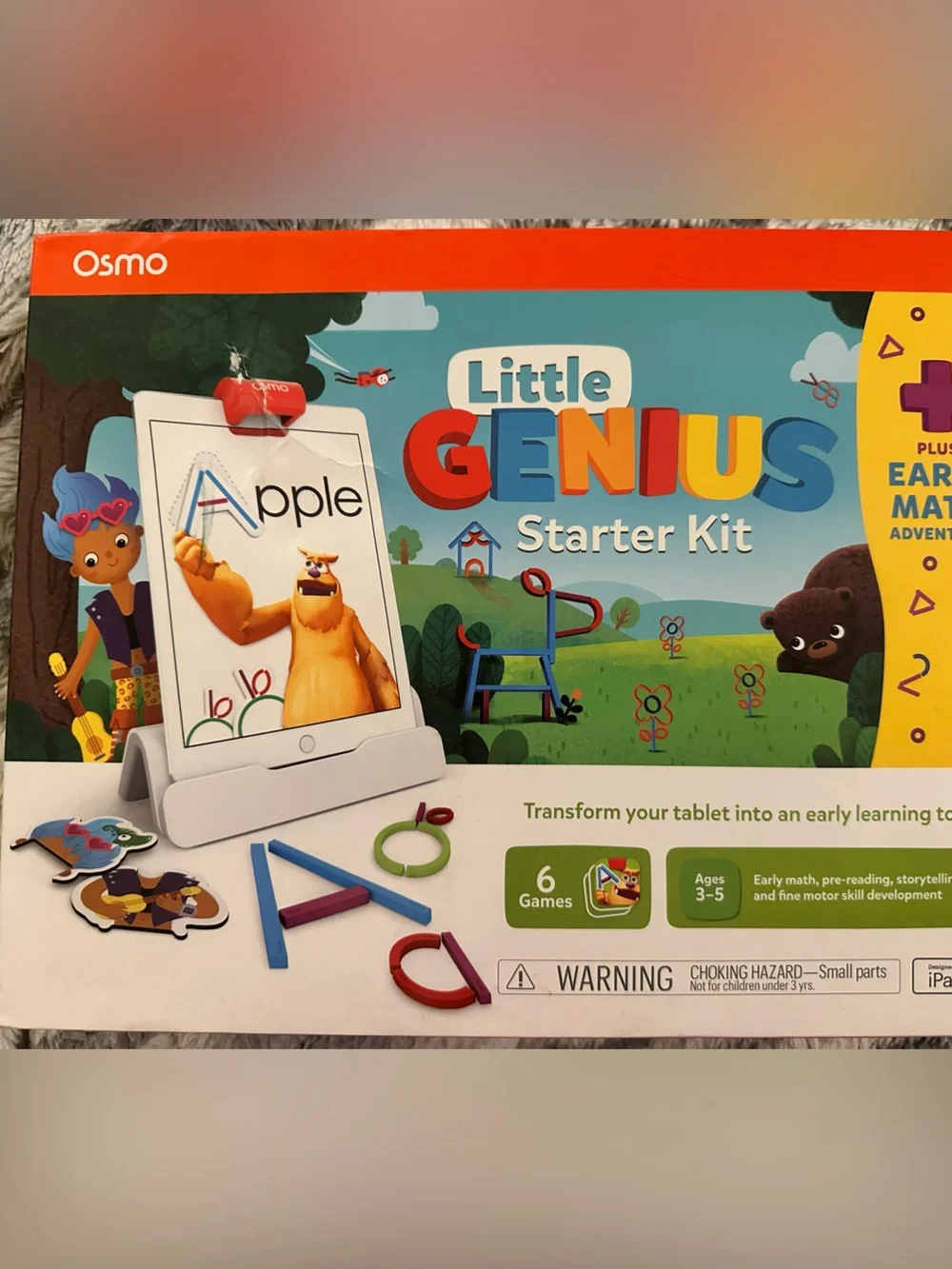 Osmo Little Genius Starter Kit - Blue & Red Early Learning Toy